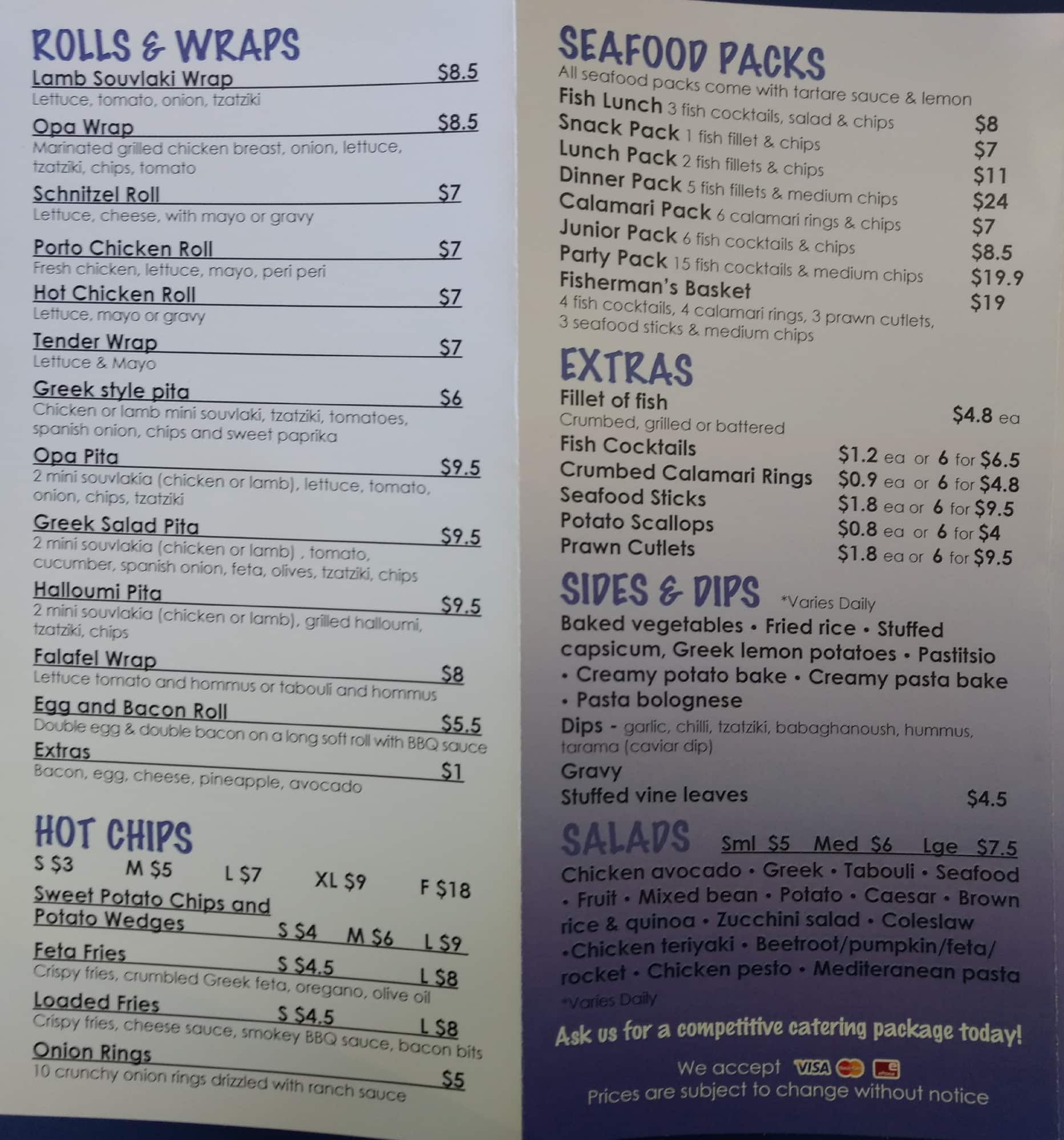 Menu at Crown Charcoal Chicken restaurant, Kellyville