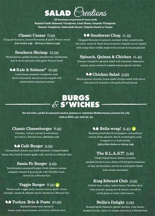 Menu at another broken egg cafe west lafayette