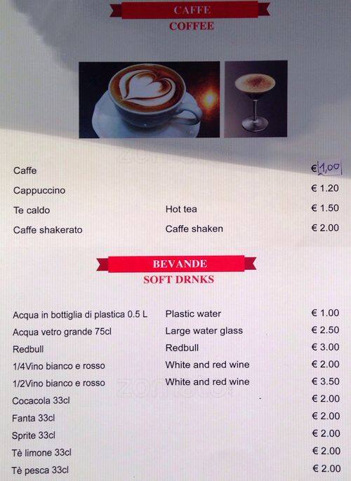 Menu di Queen Bar 