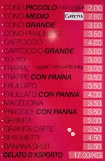 Menu di Marea Caffè 