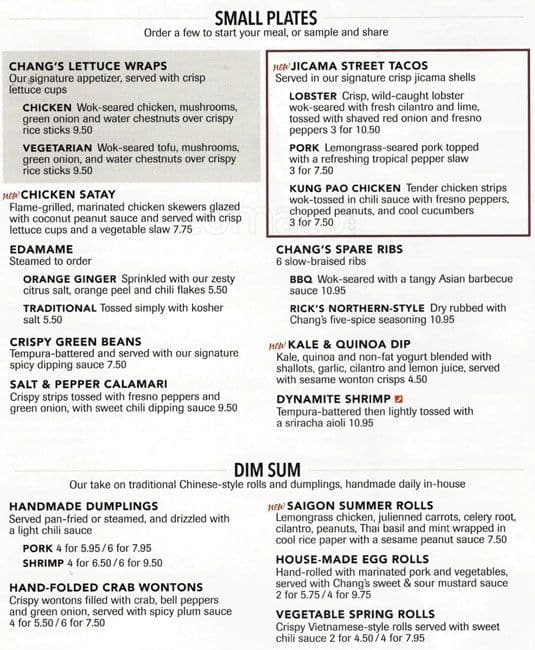 Pf Changs Printable Menu With Prices Printable Templates