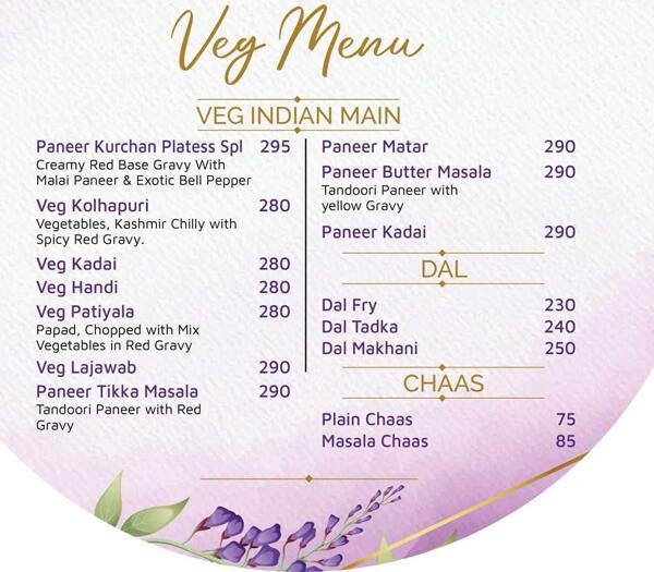 Menu at Platess Multicuisine Restaurant Borivali Fusion Restaurant, Mumbai