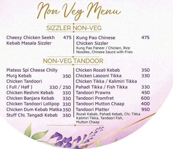 Menu at Platess Multicuisine Restaurant Borivali Fusion Restaurant, Mumbai