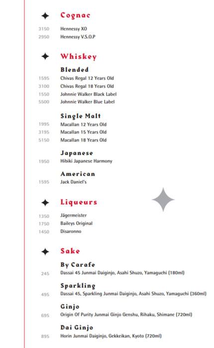 Menu at February 30 restaurant, Dubai