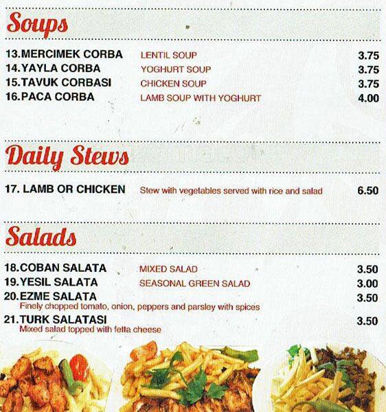 Menu At Paragon Restaurant Edgware