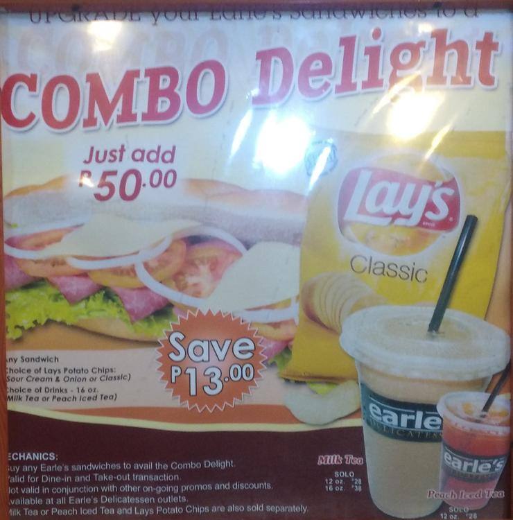 Earle's Delicatessen меню