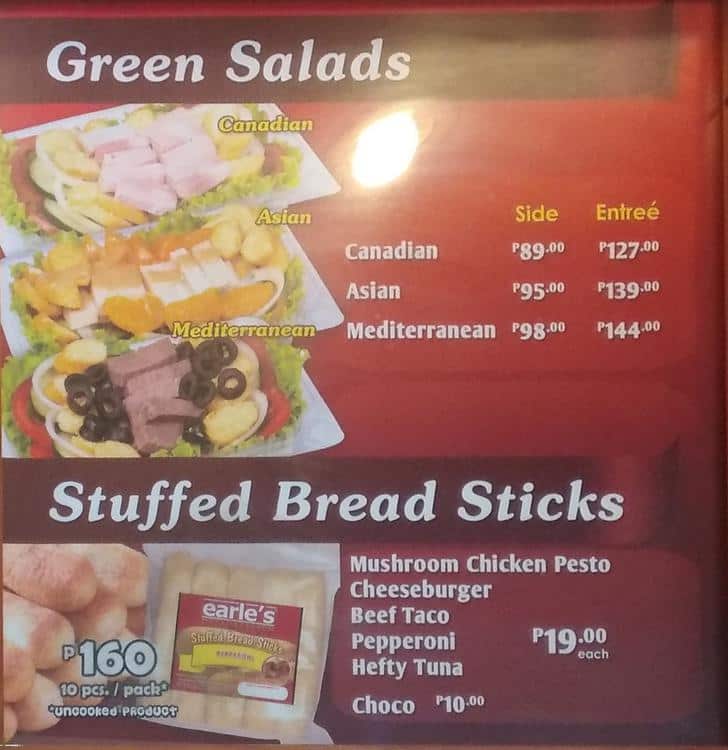 Earle's Delicatessen Menu, Menu for Earle's Delicatessen, Ortigas