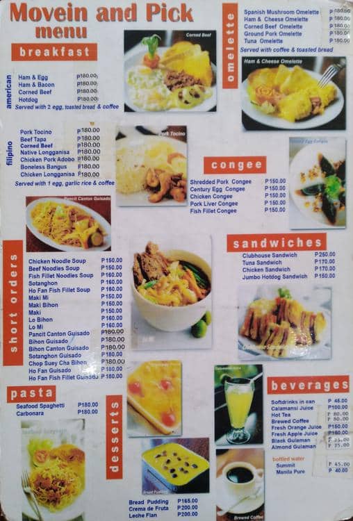 Movenpick Menu, Menu for Movenpick Banawe, Quezon City Zomato Philippines