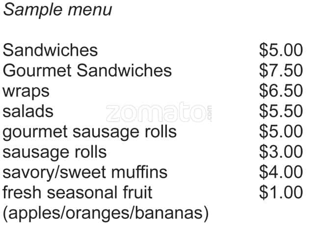 Home Espresso menu
