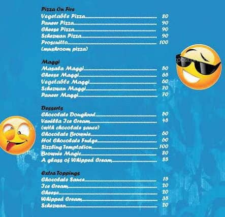 LOL Cafe menu