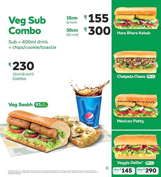 Subway Menu Menu For Subway New Friends Colony New Delhi Be prepared for the day. subway menu menu for subway new