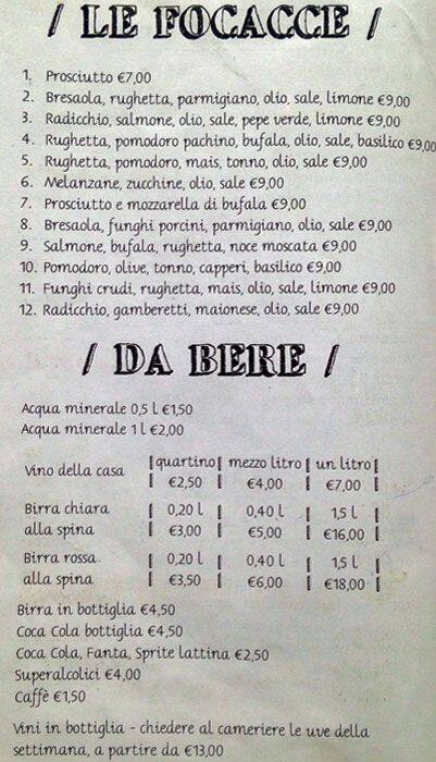 Menu di Pizzeria Pepito's 