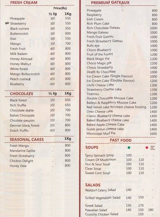 Calvin's Menu, Menu for Calvin's, Koramangala 5th Block, Bangalore Zomato