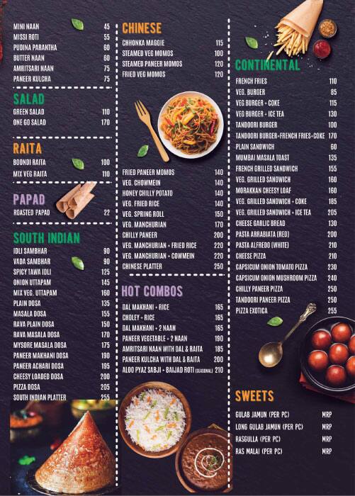 Kanha Restaurant menu