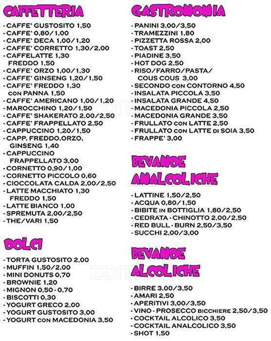 Menu di Gustosito 