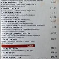 Shehnai Tandoori Indian Restaurant Menu Shehnai Tandoori Indian Restaurant Menu