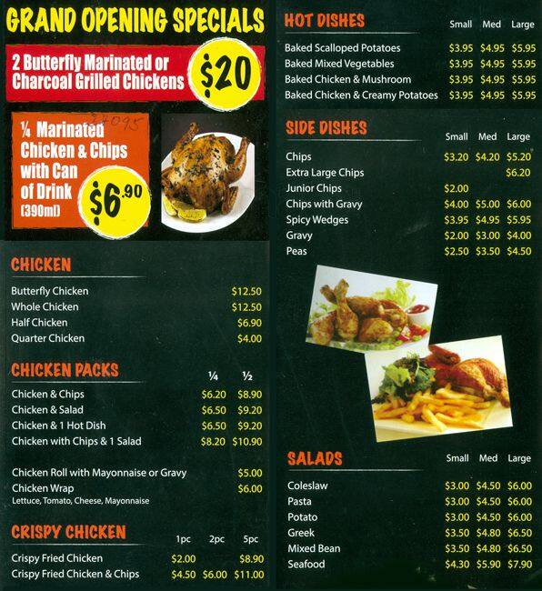 Tasty Zone Charcoal Chicken Menu Urbanspoon/Zomato