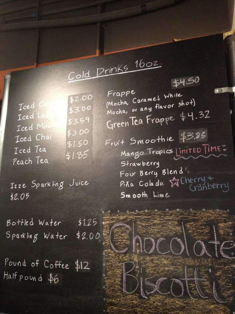 Menu at Little River Coffee Bar, Spartanburg, 188 W Main St