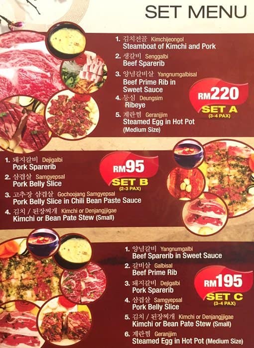 New Seoul Korean Restaurant Menu Zomato Malaysia
