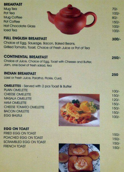 Buckingham Cafe Menu, Menu for Buckingham Cafe, Baga, Goa Zomato