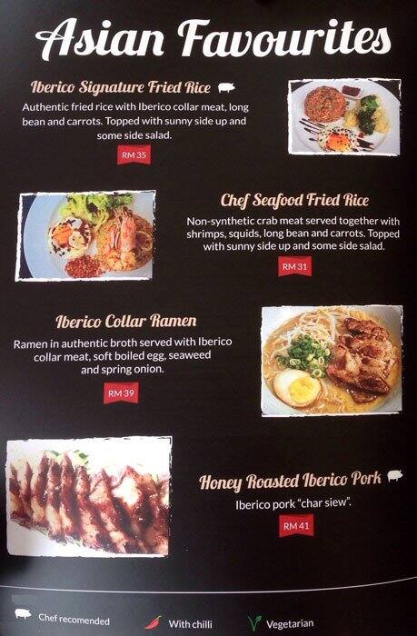 Iberico Kitchen menu