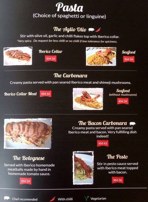 Iberico Kitchen menu