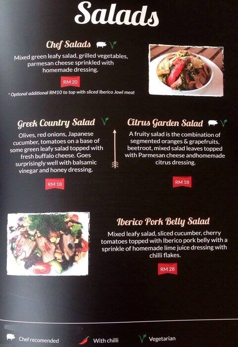 Iberico Kitchen menu
