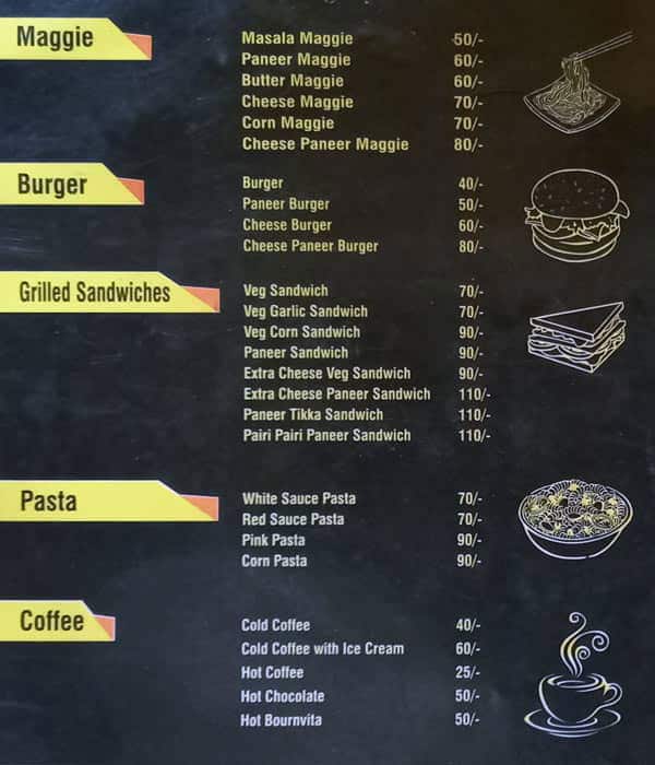 Neta Menu Menu of Neta Ji Coldrinks, Ratan lal Nagar, Kanpur