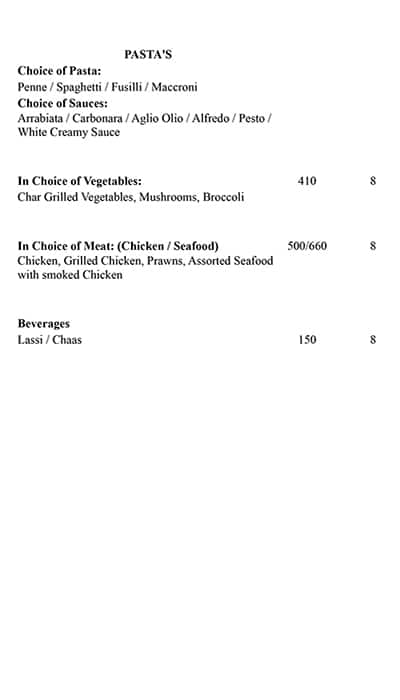 Sheetal Bukhara menu