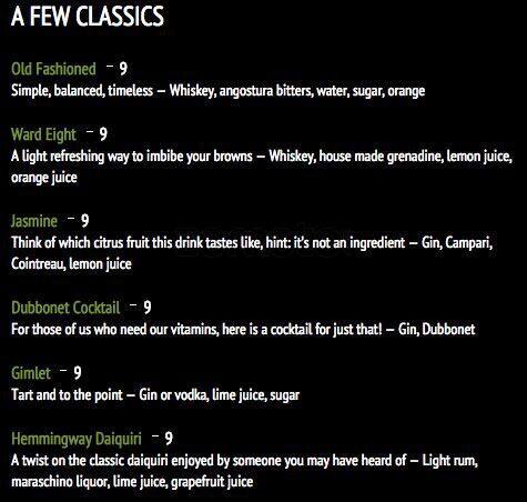 La Lot menu
