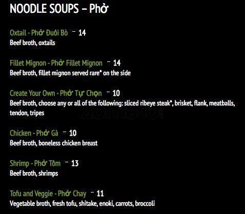 La Lot menu