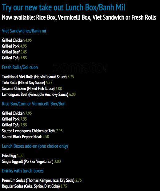 La Lot menu