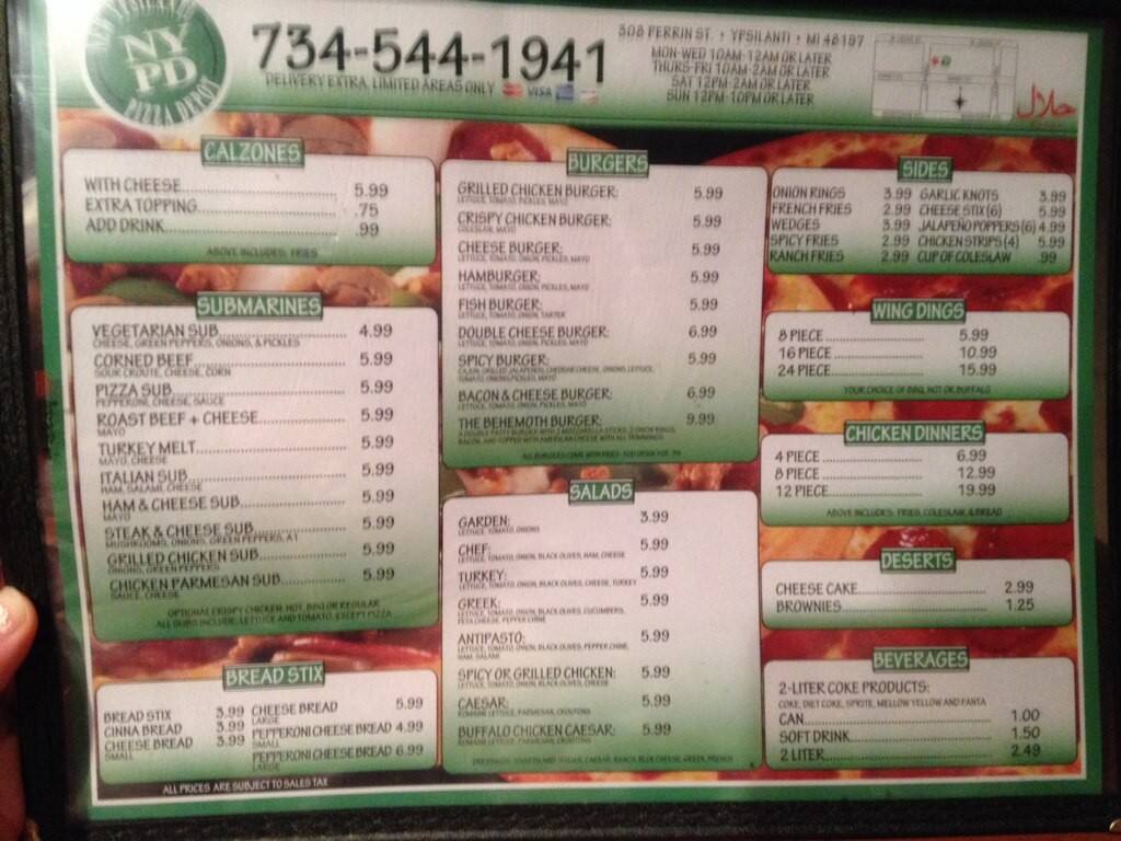 Ypsilanti Pizza Depot Menu, Menu for Ypsilanti Pizza Depot, Ypsilanti