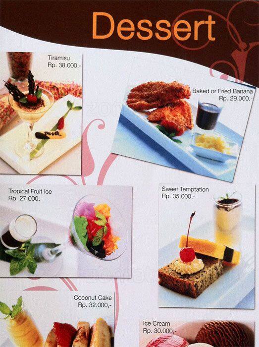 Taste Restaurant menu