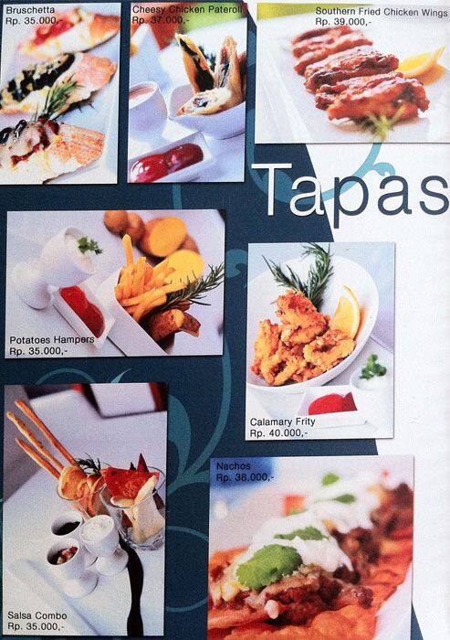 Taste Restaurant menu