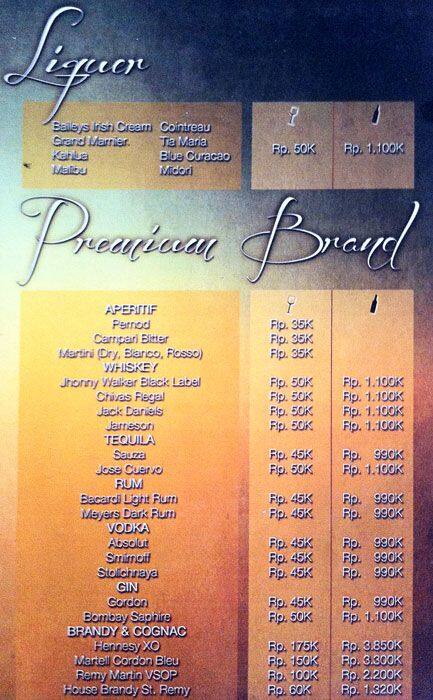 Taste Restaurant menu