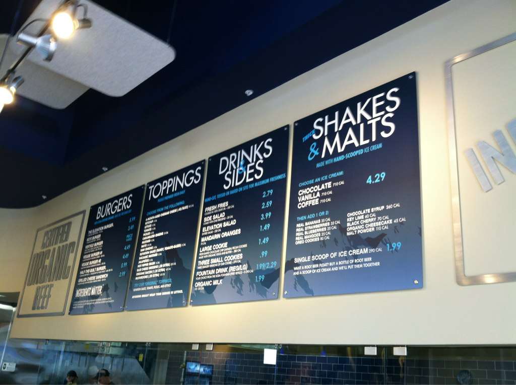 Elevation Burger Menu Menu for Elevation Burger Fort Myers Fort Elevation Burger Menu Menu for Elevation Burger Fort Myers Fort