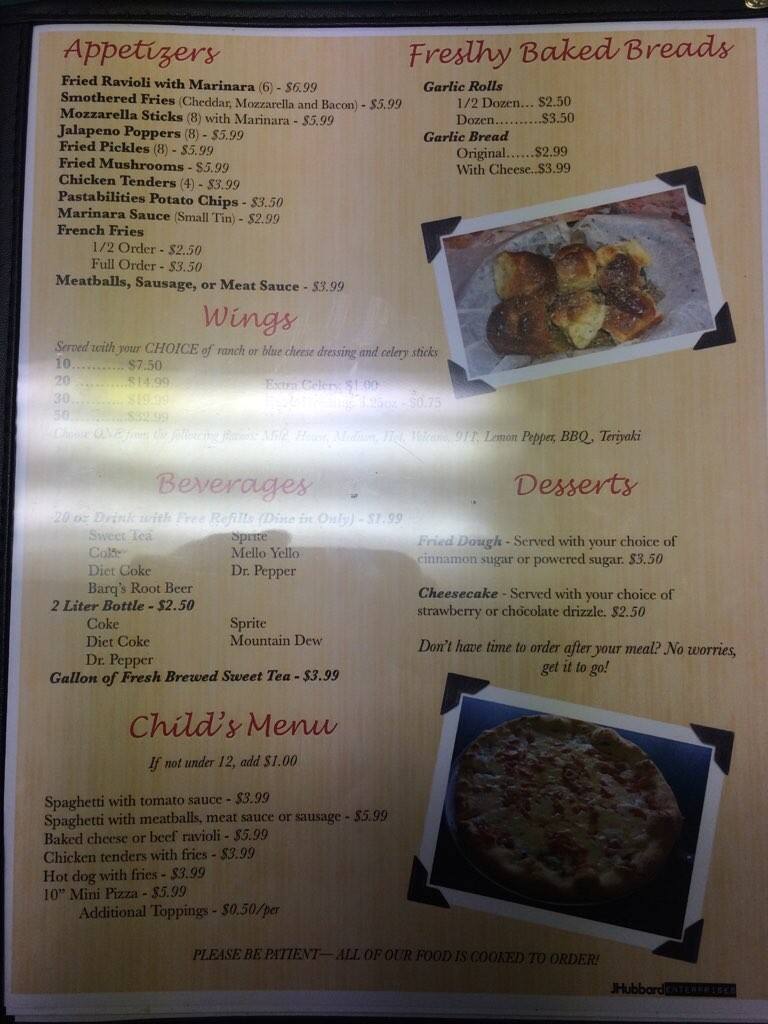 Pastabilities Italian Rest Menu Urbanspoon/Zomato