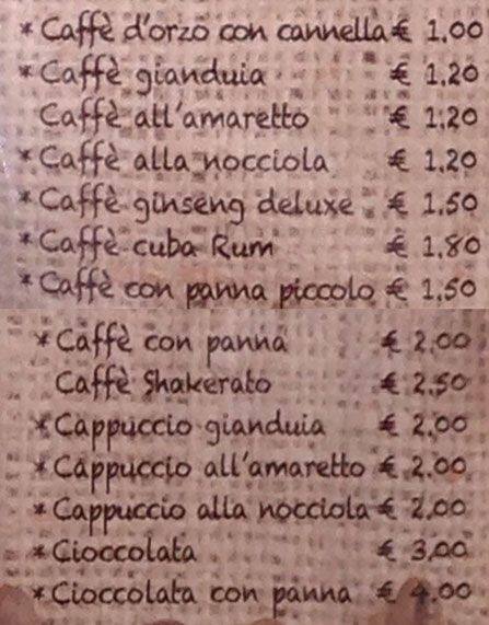 Menu di Green Cafè 