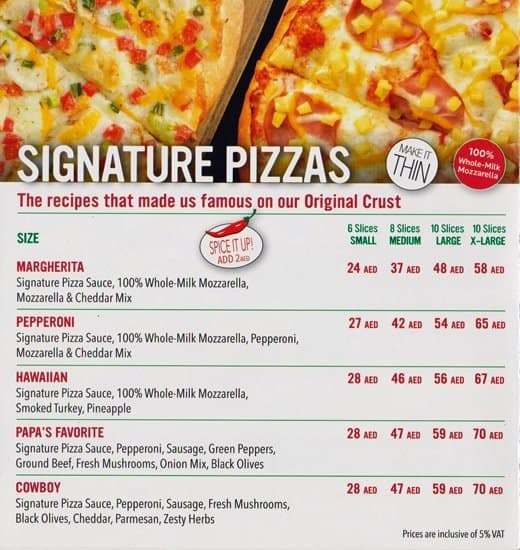 Papa Murphy's Pizza Menu, Menu For Papa Murphy's Pizza, Khalifa Park ...