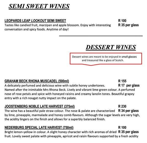 Menu at The Met Grill restaurant, Randburg