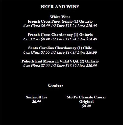 Kingsway Fish Chips Menu Menu For Kingsway Fish Chips Etobicoke Toronto