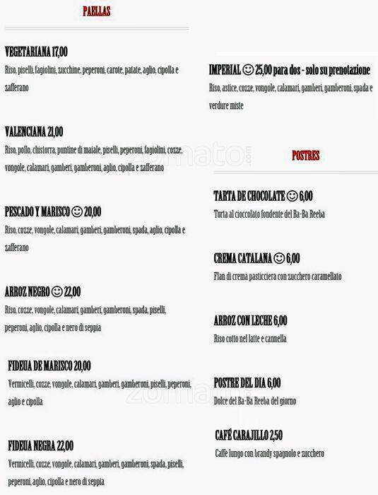 Menu di Ba-Ba Reeba 