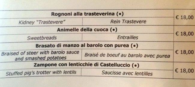 Menu di Ristorante Dorada 