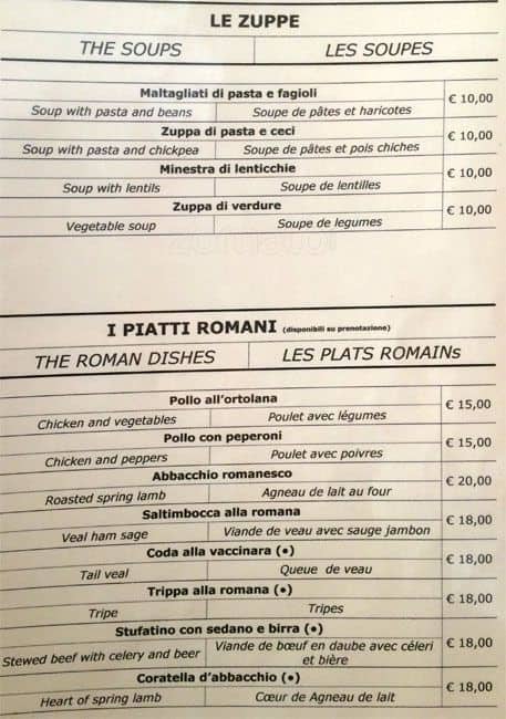 Menu di Ristorante Dorada 