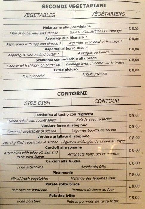 Menu di Ristorante Dorada 