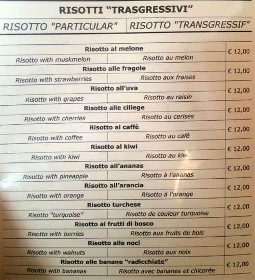 Menu di Ristorante Dorada 