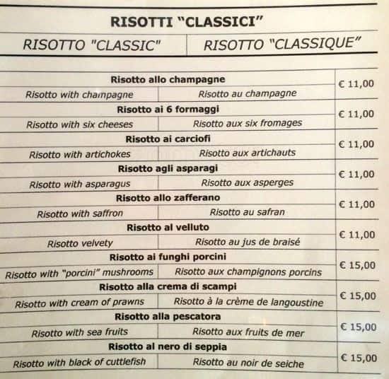 Menu di Ristorante Dorada 