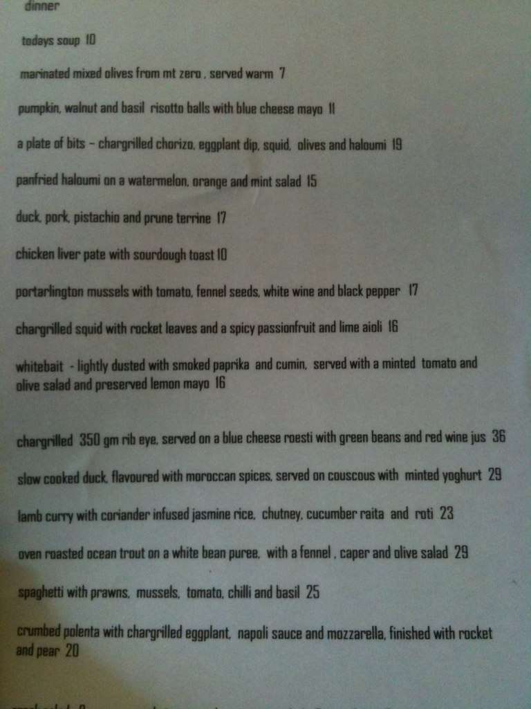 Bay Leaf Menu, Menu for Bay Leaf, Apollo Bay, Apollo Bay Urbanspoon