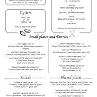 River Quay Fish Menu Menu For River Quay Fish South Bank Brisbane